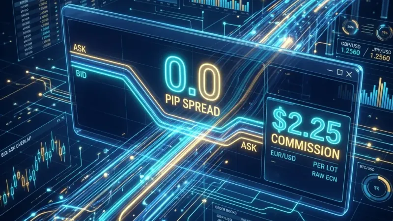 Lowest Forex Spread Broker 2026: Raw ECN Review ($2.25 Commission + 0.0 Pips) - Verified Prop Firm Guide - Trading Strategy & Broker Review
