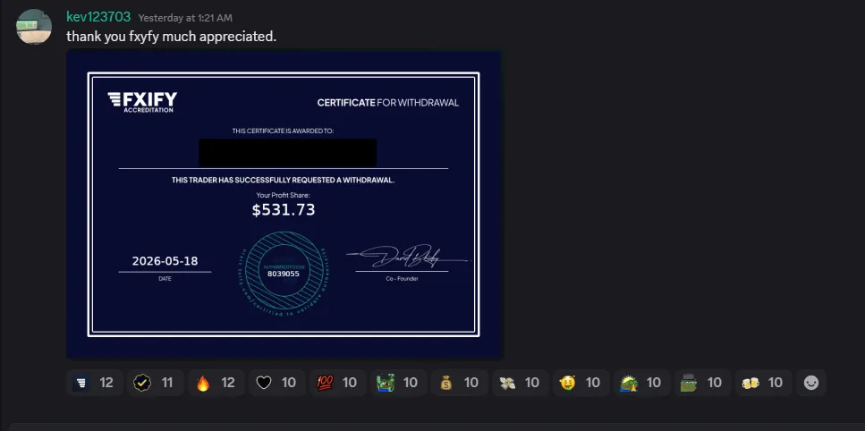 $531.73 Payout Certificate (kev123703)